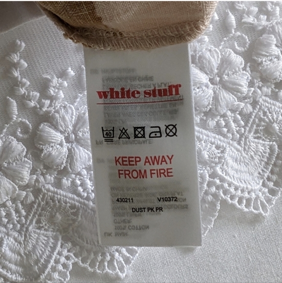 UK Brand White Stuff Top, Beige/Pinky, US 4 - Picture 2 of 8